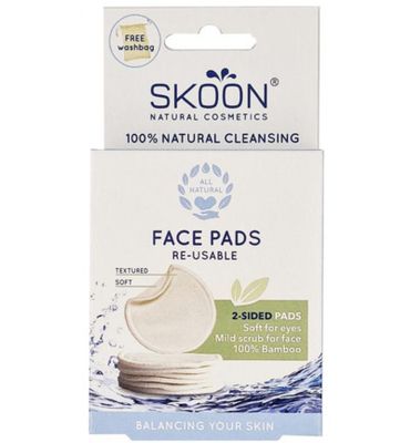 Skoon Face pads re-usable 2 sided (7st) 7st