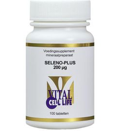 Vital Cell Life Vital Cell Life Seleno plus seleniummethionine 200 mcg (100tb)
