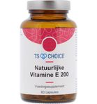 TS Choice Vitamine E 200IE D alpha tocopherol (60ca) 60ca thumb