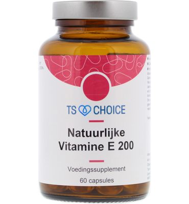 TS Choice Vitamine E 200IE D alpha tocopherol (60ca) 60ca