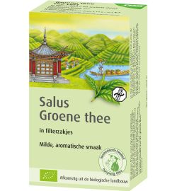 Koopjes Drogisterij Salus Groene thee bio (15st) aanbieding