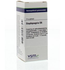 Vsm VSM Staphysagria D6 (10g) (10g)