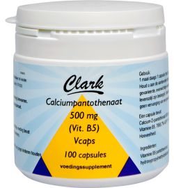 Clark Clark Vitamine B5 pantotheenzuur 500mg (100ca)
