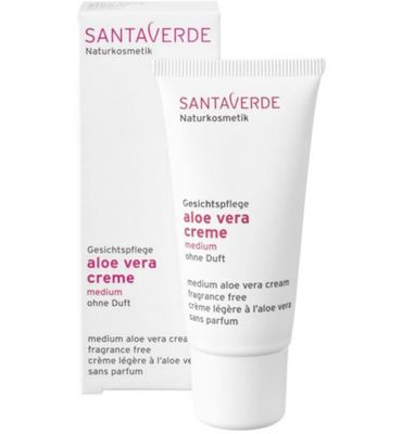 Santaverde Aloe vera cream medium parfumvrij (30ml) 30ml