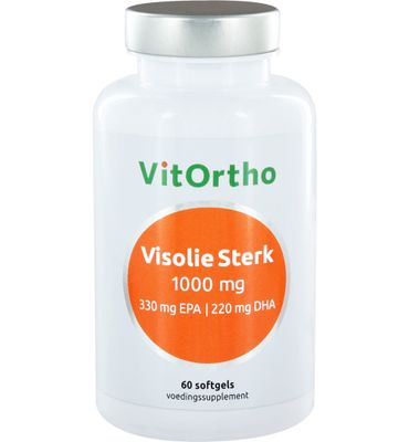 VitOrtho Visolie Sterk 1000 mg 330 mg EPA 220 mg DHA (60sft) 60sft