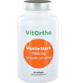 Vitortho VitOrtho Visolie Sterk 1000 mg 330 mg EPA 220 mg DHA (60sft)