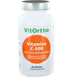 Vitortho VitOrtho Vitamine C-500 met 25 mg bioflavonoiden (60tb)