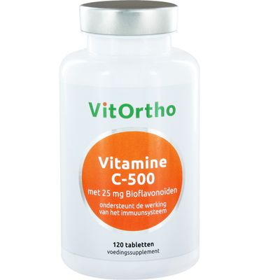 VitOrtho Vitamine C-500 met 25 mg bioflavonoiden (120tb) 120tb