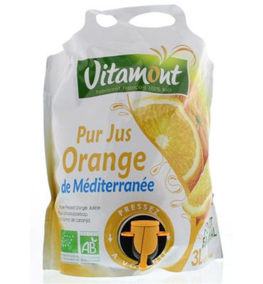 Vitamont Puur sinaasappelsap mediterraa ns bio (3000ml) 3000ml