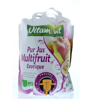 Vitamont Puur multi fruitsap exotic bio (3000ml) 3000ml