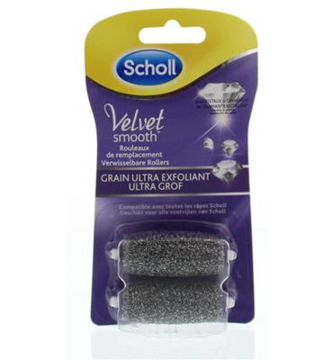 Scholl Velvet smooth verwissel roller diamant extra grof (2st) 2st