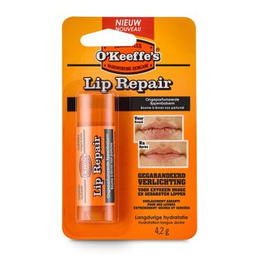 O'Keeffe's Lip repair ongeparfumeerde lippenbalsem (4.2g) 4.2g