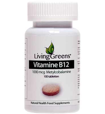 LivingGreens Vitamine B12 methylcobalamine 1000mcg (100tb) 100tb