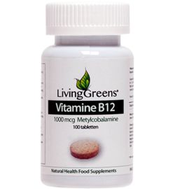 Livinggreens LivingGreens Vitamine B12 methylcobalamine 1000mcg (100tb)