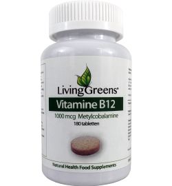Livinggreens LivingGreens Vitamine B12 methylcobalamine 1000mcg (180tb)