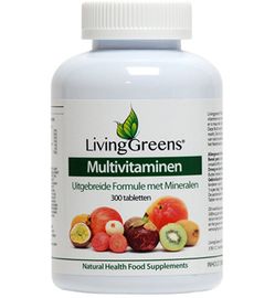 Livinggreens LivingGreens Multi vitaminen & mineralen antioxidant (300tb)