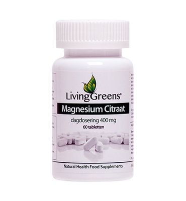 LivingGreens Magnesium citraat 400mg (60tb) 60tb