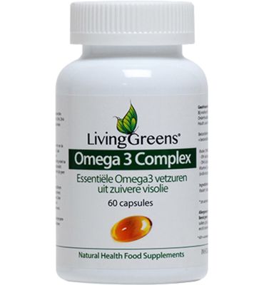 LivingGreens Omega 3 visolie complex (60ca) 60ca