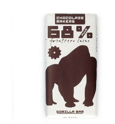 Chocolatemakers Gorilla bar 68% puur bio (80g) 80g