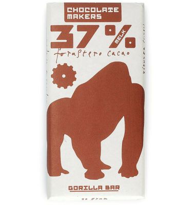 Chocolatemakers Gorilla bar melk 37% bio (85g) 85g