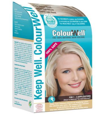 Colourwell 100% Natuurlijke haarkleur licht natuur blond (100g) 100g