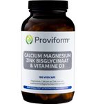 Proviform Calcium magnesium zink bisglycinaat & D3 (180vc) 180vc thumb