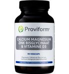 Proviform Calcium magnesium zink bisglycinaat & D3 (90vc) 90vc thumb