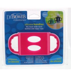 Dr Brown's Dr Brown's Siliconen handvat voor brede hals roze (1st)