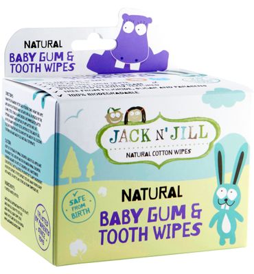 Jack n' Jill Natural baby gum & tooth wipes (25st) 25st