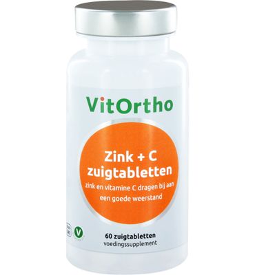 VitOrtho Zink + C zuigtabletten (60zt) 60zt