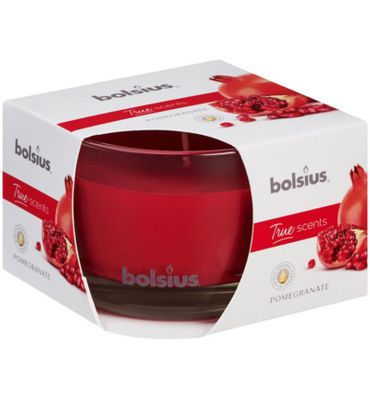 Bolsius True Scents geurglas 63/90 pomegranate (1st) 1st