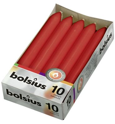 Bolsius Dinerkaars 170/20 rood (10st) 10st