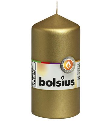 Bolsius Stompkaars 120/60 metal goud (1st) 1st