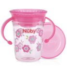 Nuby Wonder cup 240ml roze 6+ maanden (1st) 1st thumb
