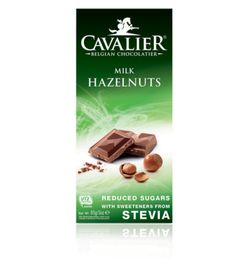 Cavalier Cavalier Chocolade milk/hazelnut met stevia extract (85g)