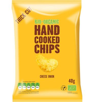 Trafo Chips handcooked kaas & ui bio (40g) 40g