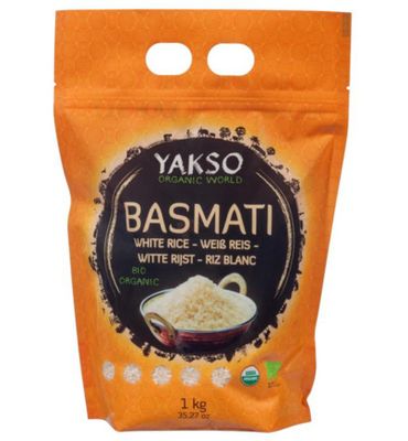 Yakso Basmati rijst wit bio (1000g) 1000g