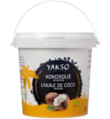 Yakso Kokosolie geurloos bio (1000ml) 1000ml