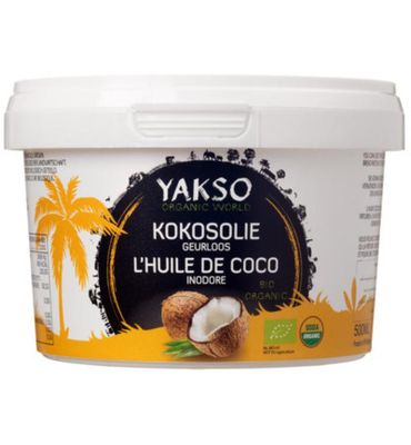 Yakso Kokosolie geurloos bio (500ml) 500ml
