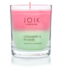 Joik Joik Geurkaars strawberry & rhubarb (155g)