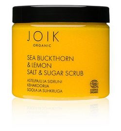 Joik Joik Sea buckthorn & lemon sugar & salt scrub vegan (220g)