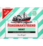 Fisherman's Friend Strong mint suikervrij 3-pack (3x25g) 3x25g thumb