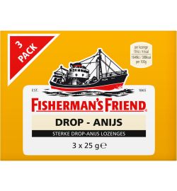 Fisherman s Friend Fisherman s Friend Drop anijs 3-pack (3x25g)