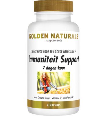 Golden Naturals Immuniteit support 7 dagen kuur (21vc) 21vc