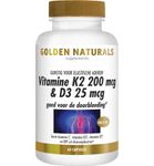 Golden Naturals Vitamine K2 200 mcg & D3 25 mcg (60vc) 60vc thumb