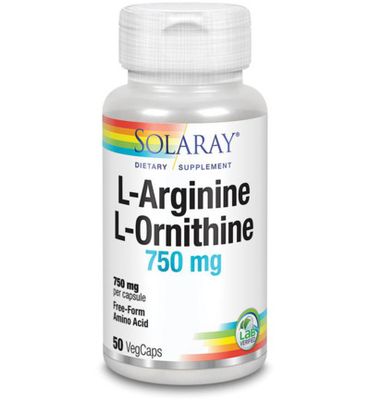 Solaray L-Arginine L-Ornithine 750mg (50vc) 50vc