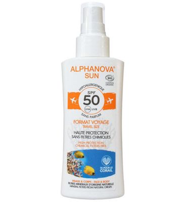 Alphanova Sun Sun spray SPF50 gevoelige huid (90g) 90g