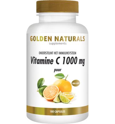 Golden Naturals Vitamine C1000 puur (180vc) 180vc