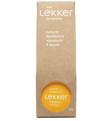 The Lekker Company Deodorant mandarijn & citroen (30ml) 30ml