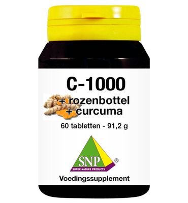 Snp Vitamine C + rozenbottel + curcuma 1000mg (60tb) 60tb